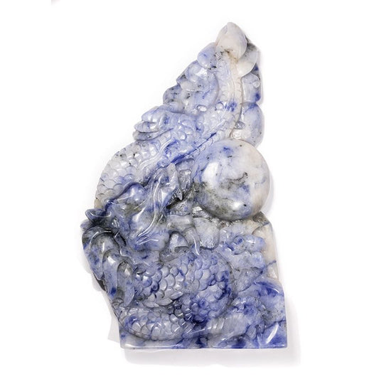 #only 1 left# Sodalite Crystal Carving Dragon High quality crystal hand-crafted carving