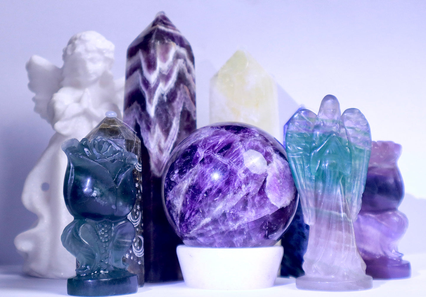 [$4.9 for one order] Tumble of crystal quartz/jasper/marble/jade/tourmaline/obsidian with tower/sphere/carving/cube shape（free engraving with orders over $40.  Spend $80 and get free faucet carvings,  and spend $100 and get free dream catcher）