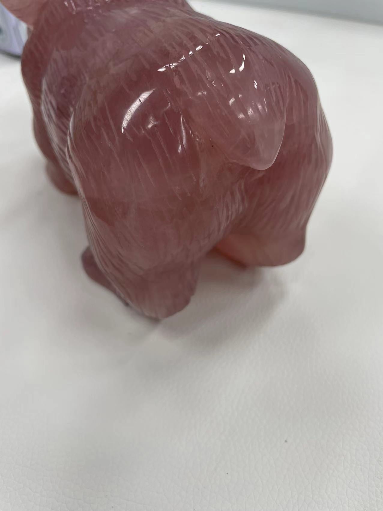 Rose quartz piggy